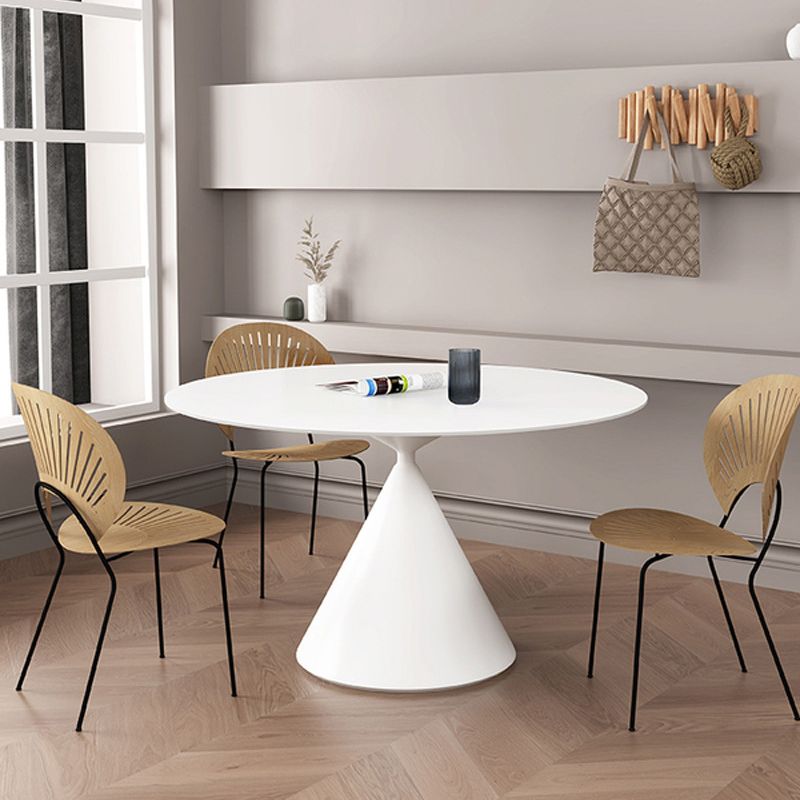 Modern Pedestal Dining Table Stone Table for Kitchen Dining Room Clearhalo 'Dining Tables & Seating' 'Dining Tables' 'dining_table' 'furn' 'furn_dining_table' 'Furniture' 'Kitchen & Dining Furniture' 1200x1200_420e4b3e-8826-412a-a7f0-9a0b51812731