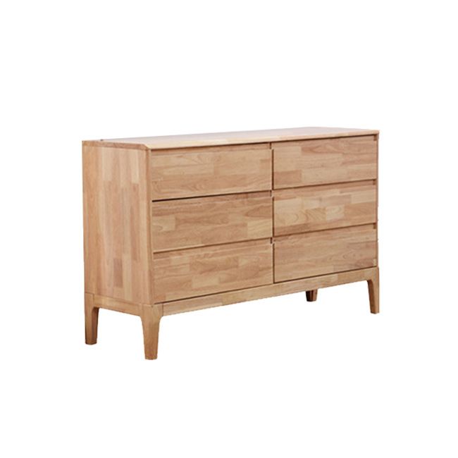 Coffre d'accentuation moderne avec des jambes et des tiroirs naturels