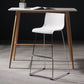 Contemporary Bar-stool Plastic Counter Bar Stool for Kitchen with Metal Legs
