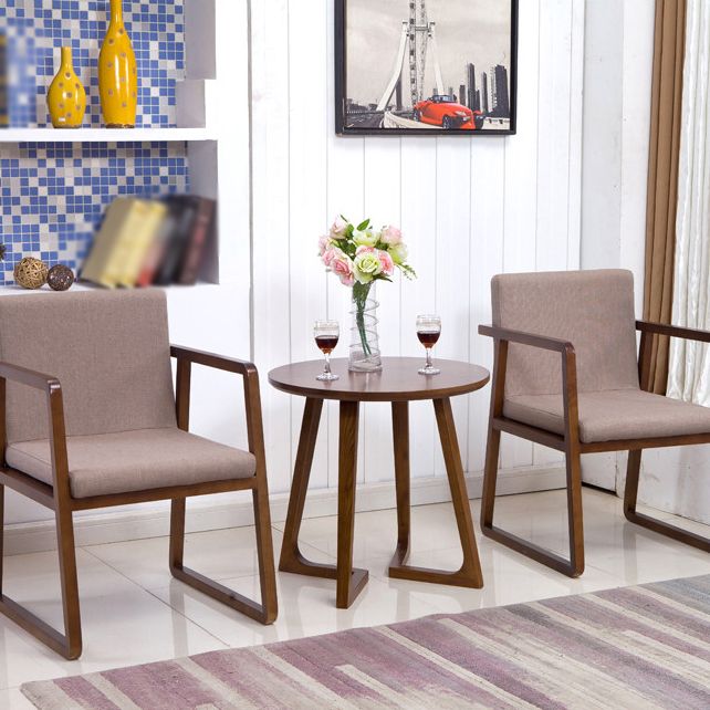 Contemporary Wood Dining Arm Chairs Upholstered Fabric Dining Side Chair for Restaurant Clearhalo ' kitchen&dining_furn' 'Dining Chairs' 'Dining Tables & Seating' 'dining_chair' 'furn' 'furn_dining_chair' 'Furniture' 'furniture_dining_chair' 'Kitchen & Dining Furniture' 'kitchen' 1200x1200_42112e99-3c5a-4157-85d5-edb944021ba7