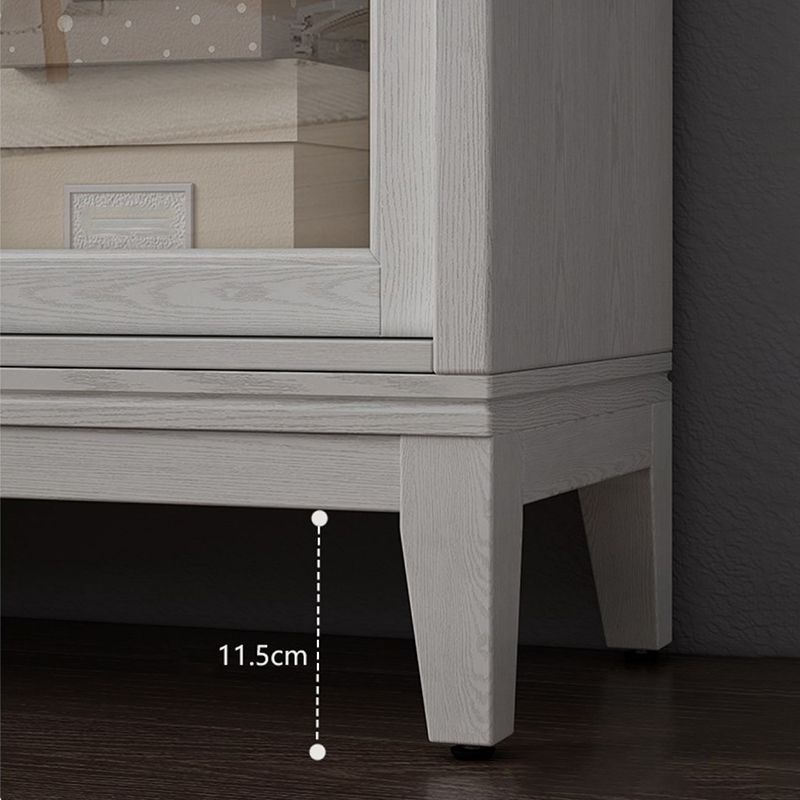 Geschlossener Standard Bücherregal Holz weiß zeitgenössischer Bücherregal