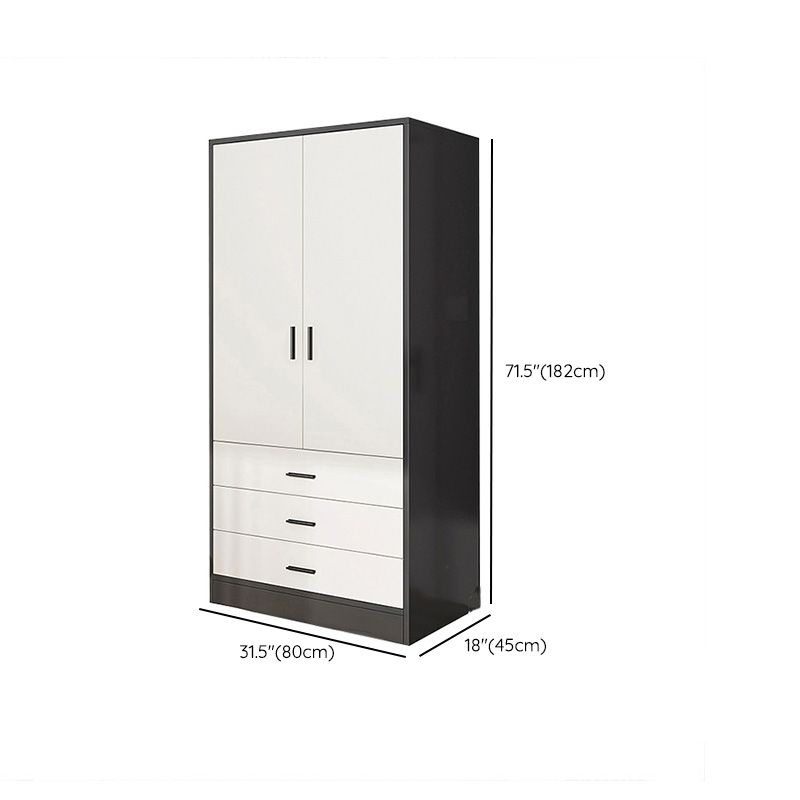 Rectangular Wardrobe Cabinet Modern Simple Wooden Wardrobe Closet Clearhalo 'Armoires & Wardrobes' 'armoires_wardrobes' 'Bedroom Furniture' 'furn' 'furn_armoires_wardrobes' 'Furniture' 1200x1200_4213a8c1-442e-4a83-81e3-b33c32f8d194