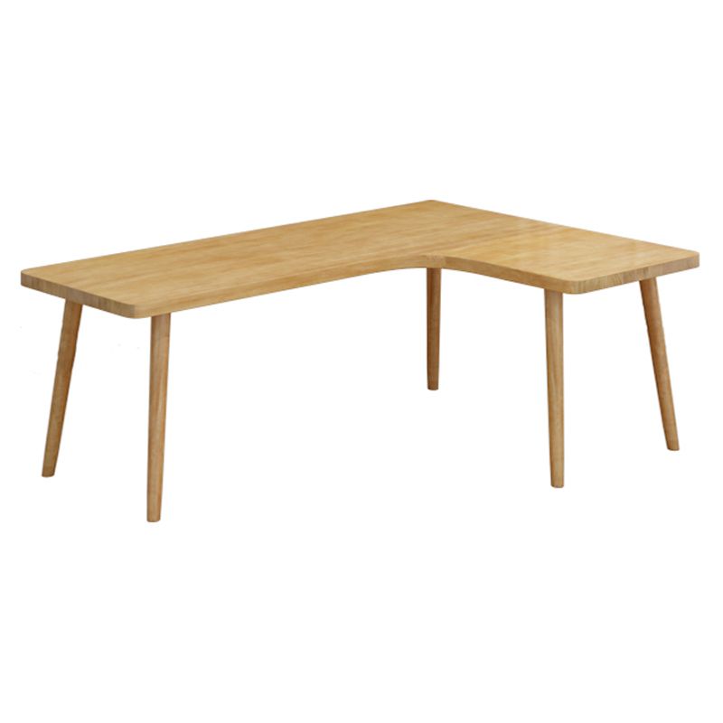 Modern Style Office Desk L-Shaped Solid Wood Brown Home Writing Desk Clearhalo 'Furniture' 'furniture_office_desk' 'Office Desks' 'Office Furniture' 'office_desk' 1200x1200_4213d0a2-7351-43c4-91ce-0647b7b60b1d