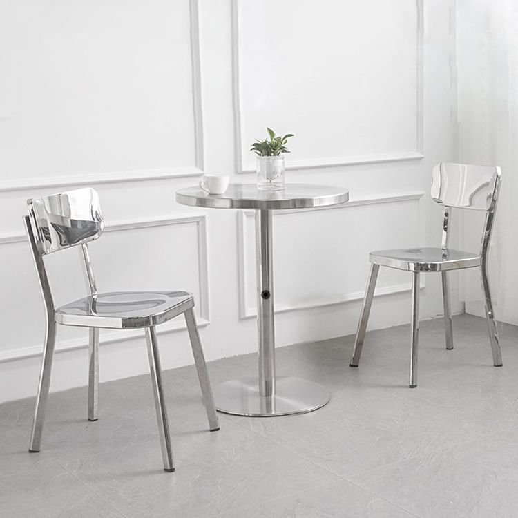 Modern Metal Dining Side Chair Open Back Dining Armless Chair for Restaurant Clearhalo ' kitchen&dining_furn' 'Dining Chairs' 'Dining Tables & Seating' 'dining_chair' 'furn' 'furn_dining_chair' 'Furniture' 'furniture_dining_chair' 'Kitchen & Dining Furniture' 'kitchen' 1200x1200_4215c034-d9a6-41ab-b740-828adbc114eb