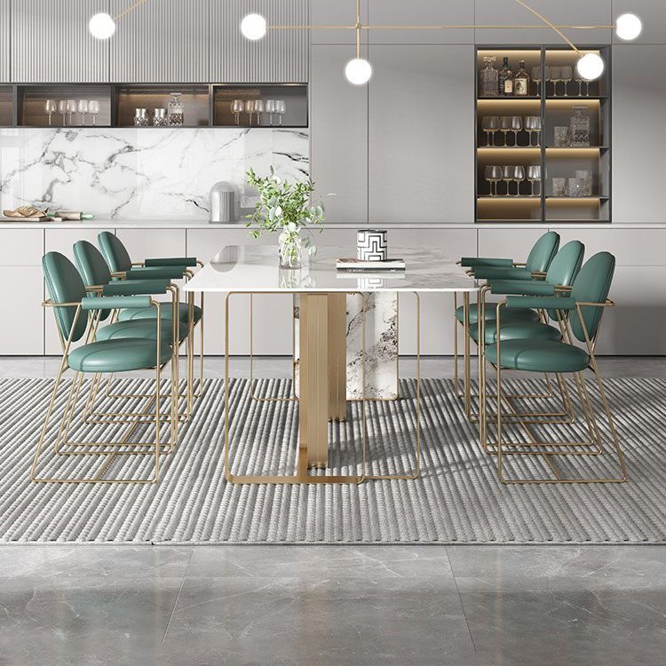 Luxury 1/4/5/7 Pieces Rectangle Dining Set Sintered Stone Dining Table with Chairs Clearhalo 'Dining Room Sets' 'Dining Tables & Seating' 'dining_room_set' 'furn' 'furn_dining_room_set' 'Furniture' 'furniture_dining_room_set' 'Kitchen & Dining Furniture' 1200x1200_4216b04d-d90c-421f-b0c9-290dcc24d417