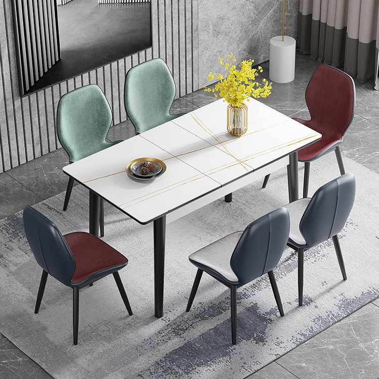 Contemporary Style Furniture Rectangle 4-foot Dining Site Table for Home Clearhalo ' dining_table' 'Dining Tables & Seating' 'Dining Tables' 'furn' 'furn_dining_table' 'Furniture' 'furniture_dining_table' 'Kitchen & Dining Furniture' 'kitchen&dining_furn' 'kitchen' 'kitchen_dining_table' 1200x1200_42191cf1-965f-4aa3-8f50-d3870cf35a59