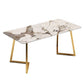 Metal Traditional Luxury Rectangular Indoor Table Sintered Stone Table with Sled Base Clearhalo ' dining_table' 'Dining Tables & Seating' 'Dining Tables' 'furn' 'furn_dining_table' 'Furniture' 'furniture_dining_table' 'Kitchen & Dining Furniture' 'kitchen&dining_furn' 'kitchen' 'kitchen_dining_table' 1200x1200_421a383c-6e35-40fe-9b8d-6a379588bd9c