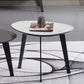 Contemporary White/Grey Free Shape Coffee Table with Metal Base Clearhalo 'Coffee & Accent Tables' 'Coffee Tables' 'coffee_tables' 'furn' 'furn_coffee_tables' 'Furniture' 'furniture_coffee_tables' 'Living Room Furniture' 1200x1200_421a67fa-38b0-41f3-b073-e6c843b7becd