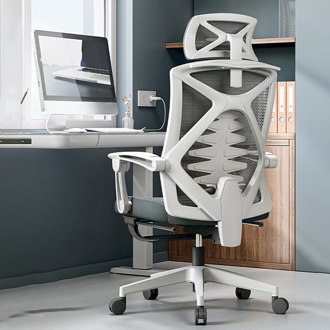 Hedendaagse Fixed Arms Desk -stoel voetsteun omvatte taakstoel voor kantoor