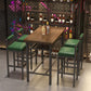 Ensemble de Table de Bar moderne 1/2/5 pièces, Table de comptoir en bois de pin avec tabourets hauts