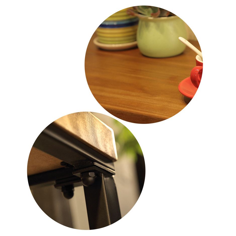 Industrial Rectangle Bar Table Set 1/4/5/9 Pieces Solid Wood Counter Table Set Clearhalo 'Bar Furniture' 'furn' 'furn_home_bar_bar_sets' 'Furniture' 'Home Bars & Bar Sets' 'home_bar_bar_sets' 'Kitchen & Dining Furniture' 1200x1200_421cfa7a-7aa9-455a-9859-5493edfaf0bb