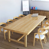 Solid Wood Industrial Rectangle Indoor Table Wood Top Table with Trestle Clearhalo ' dining_table' 'Dining Tables & Seating' 'Dining Tables' 'furn' 'furn_dining_table' 'Furniture' 'furniture_dining_table' 'Kitchen & Dining Furniture' 'kitchen&dining_furn' 'kitchen' 'kitchen_dining_table' 1200x1200_421d45c6-8891-4059-acb7-fce0b81178f2