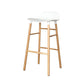 Modern Counter Bar Stool Armless Plastic Indoor Bar Stool with Footrest and Wood Base Clearhalo 'Bar Furniture' 'Bar Stools' 'bar_stools' 'furn' 'furn_bar_stools' 'furniture_bar_stools' 'Kitchen & Dining Furniture' 'kitchen&dining_furn' 'kitchen' 'kitchen_furn' Furniture' 1200x1200_4223c39f-f569-407a-9773-78d90da6d38d