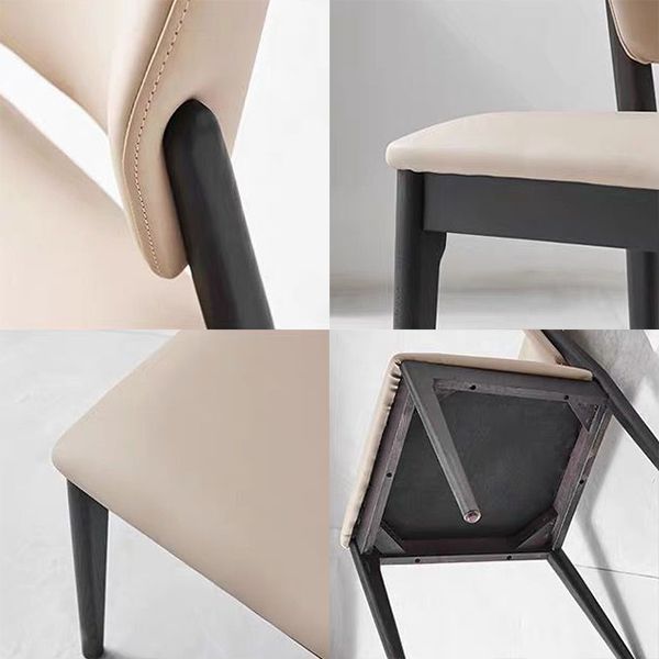 Contemporary Side Dining Chairs Open Back Dining Room Chair for Home Clearhalo 'Dining Chairs' 'Dining Tables & Seating' 'dining_chair' 'furn' 'furn_dining_chair' 'Furniture' 'Kitchen & Dining Furniture' 1200x1200_42253e29-aa00-44e8-88da-125055d67e92