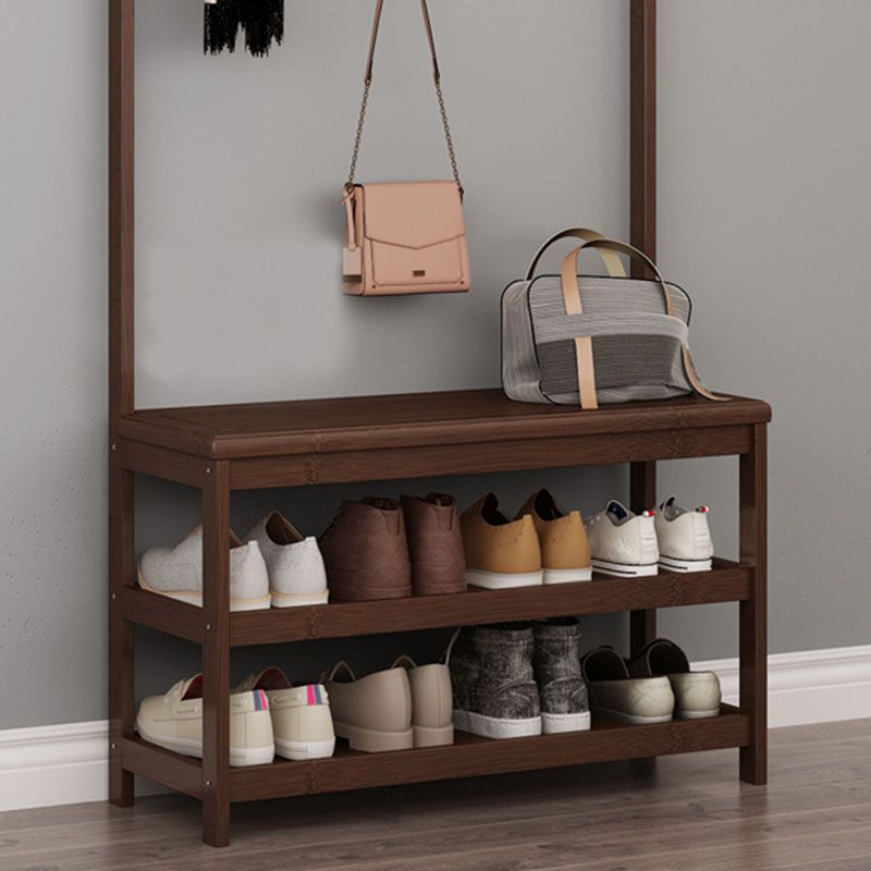 Midcentury Modern Hall Stand Wooden Hall with Scaffali