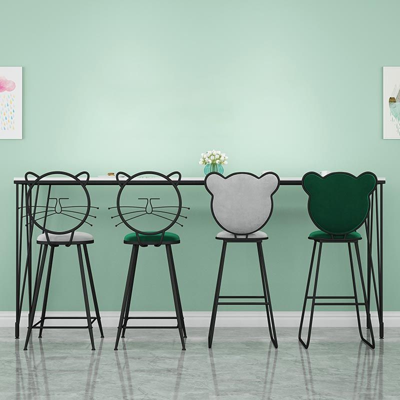 Mesa de comedor con tapa de piedra, mesa de comedor industrial con 4 patas negras