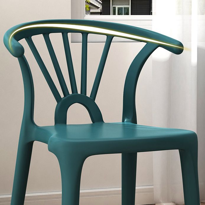 Matte Finish Contemporary Home Side Chair Plastic Slat Back Dining Chair Clearhalo ' kitchen&dining_furn' 'Dining Chairs' 'Dining Tables & Seating' 'dining_chair' 'furn' 'furn_dining_chair' 'Furniture' 'furniture_dining_chair' 'Kitchen & Dining Furniture' 'kitchen' 1200x1200_42260837-9e08-4dae-aa1c-59682a42c110