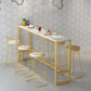 Rectangular Artificial Marble Bar Table Luxurious Bistro Table with Double Pedestal Clearhalo 'Bar Furniture' 'Bar Tables' 'bar_tables' 'furn' 'furn_bar_tables' 'Furniture' 'Kitchen & Dining Furniture' 1200x1200_4226e695-bde6-4ecb-8213-5a8e1848f898