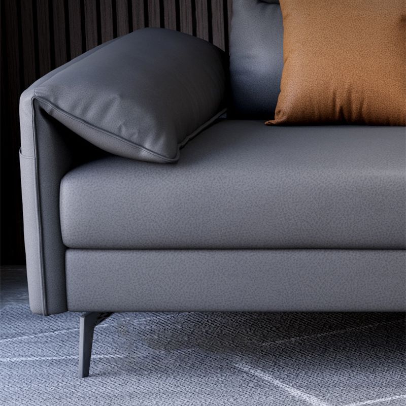 Contemporary Sectional with 4 Pillows Back and Storage Pillow Top Arm Clearhalo 'furn' 'furn_sectionals' 'Furniture' 'Living Room Furniture' 'Sectionals' 1200x1200_4228439e-49da-49d7-b3ed-63a42e8db4ce