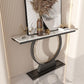 31.5" Tall Hall Console Table Stone Rectangle Accent Table for Hall
