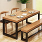 Modern Solid Wood Kitchen Dining Table Rectangle Shape Standard Dining Table with Trestle Base Clearhalo ' dining_table' 'Dining Tables & Seating' 'Dining Tables' 'furn' 'furn_dining_table' 'Furniture' 'furniture_dining_table' 'Kitchen & Dining Furniture' 'kitchen&dining_furn' 'kitchen' 'kitchen_dining_table' 1200x1200_42292d62-7682-4156-924f-2a8fd8bb1ba7
