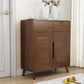 39.37" Tall Wood 2 - Door Accent Cabinet 2 - Drawer Storage Chest Clearhalo 'Cabinets & Chests' 'cabinets_chests' 'furn' 'furn_cabinets_chests' 'Furniture' 'Living Room Furniture' 1200x1200_422be18e-8d34-40ea-8274-05a7397cbde9