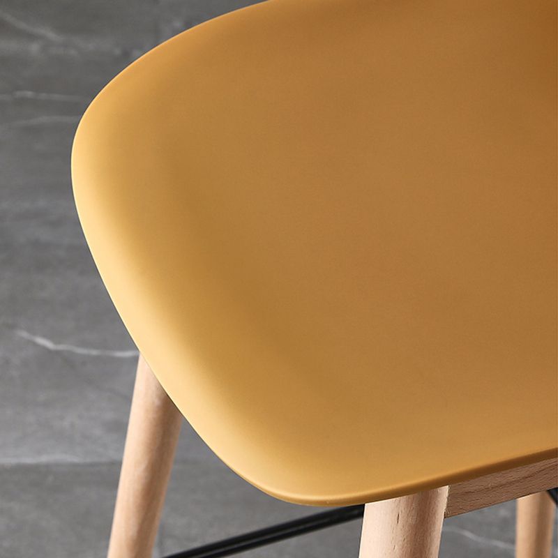 Nordic Style Plastic Wood Barstool 4 Legs Backrest Colorful Bar Stool, Set of 2 Clearhalo 'Bar Furniture' 'Bar Stools' 'bar_stools' 'furn' 'furn_bar_stools' 'furniture_bar_stools' 'Kitchen & Dining Furniture' 'kitchen&dining_furn' 'kitchen' 'kitchen_furn' Furniture' 1200x1200_422d16dc-130f-4959-bb06-071eb5ec9235