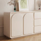 White Contemporary Wood Mirror Bedroom With Drawer Dressing Table