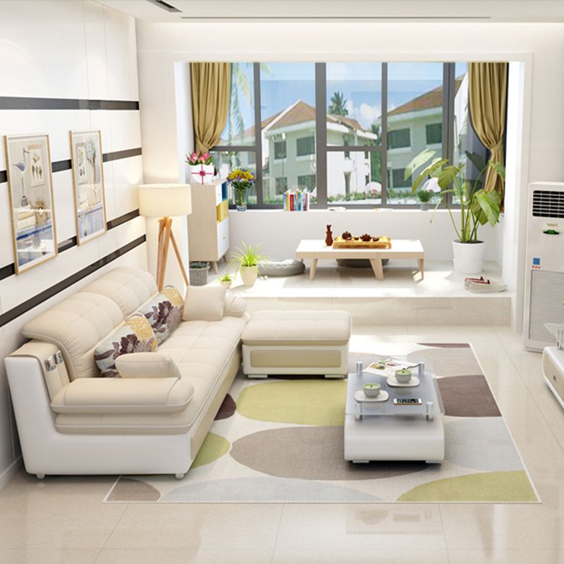 Sezione da braccio del cuscino scandinavo divano, sezionali di Chesterfield in leatine finte