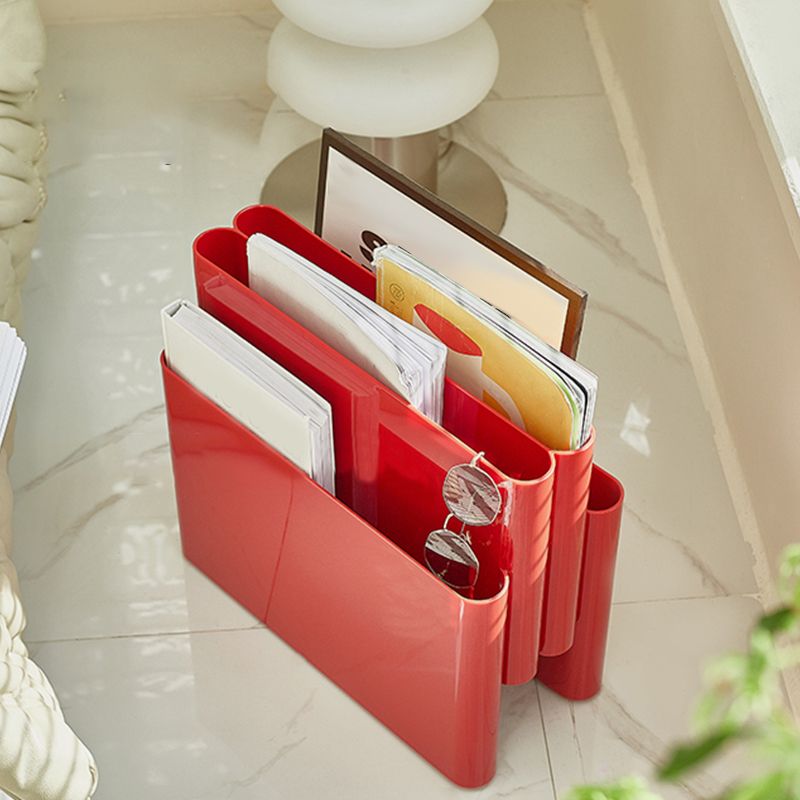 Contemporary Antique Finish Shelf Bookcase Plastic Book Shelf