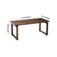 Solid Wood Brown Tone Table Simplicity Sled Base Table for Dining Room Clearhalo ' dining_table' 'Dining Tables & Seating' 'Dining Tables' 'furn' 'furn_dining_table' 'Furniture' 'furniture_dining_table' 'Kitchen & Dining Furniture' 'kitchen&dining_furn' 'kitchen' 'kitchen_dining_table' 1200x1200_422ebef4-d553-465e-8559-9f250499c795