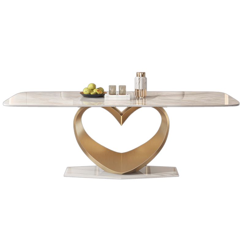 Luxury Sintered Stone Top Dining Set Rectangle 1/2/5/7 Pieces Dining Room Table Set