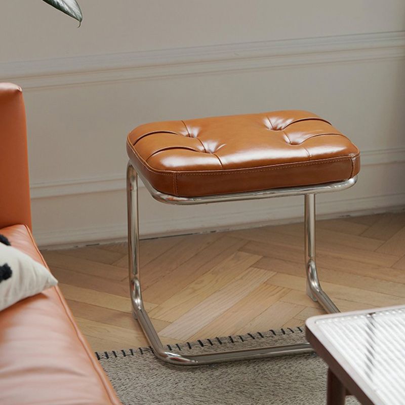 Industrial Rectangle Tufted Bench Faux Leather Bench for Living Room Clearhalo 'Benches' 'Chairs & Seating' 'furn' 'furn_benches' 'Furniture' 'Living Room Furniture' 1200x1200_423175a8-7a98-4421-bf99-734c74e6baac