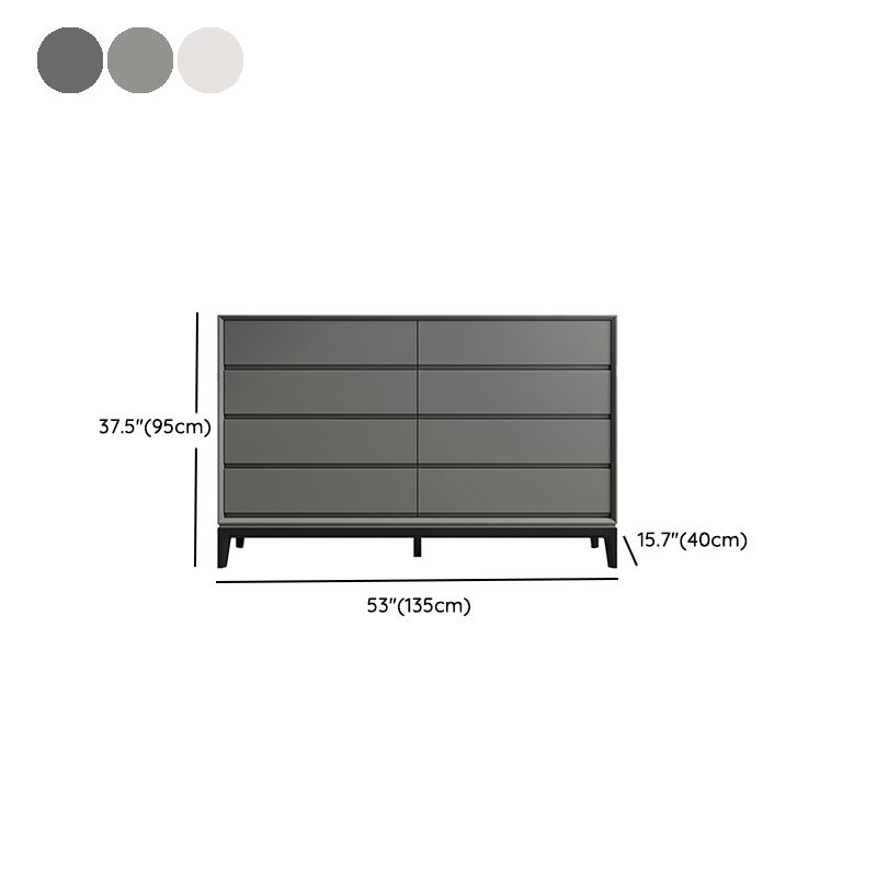 Moderne houten opbergkist met zachte close laden voor slaapkamer