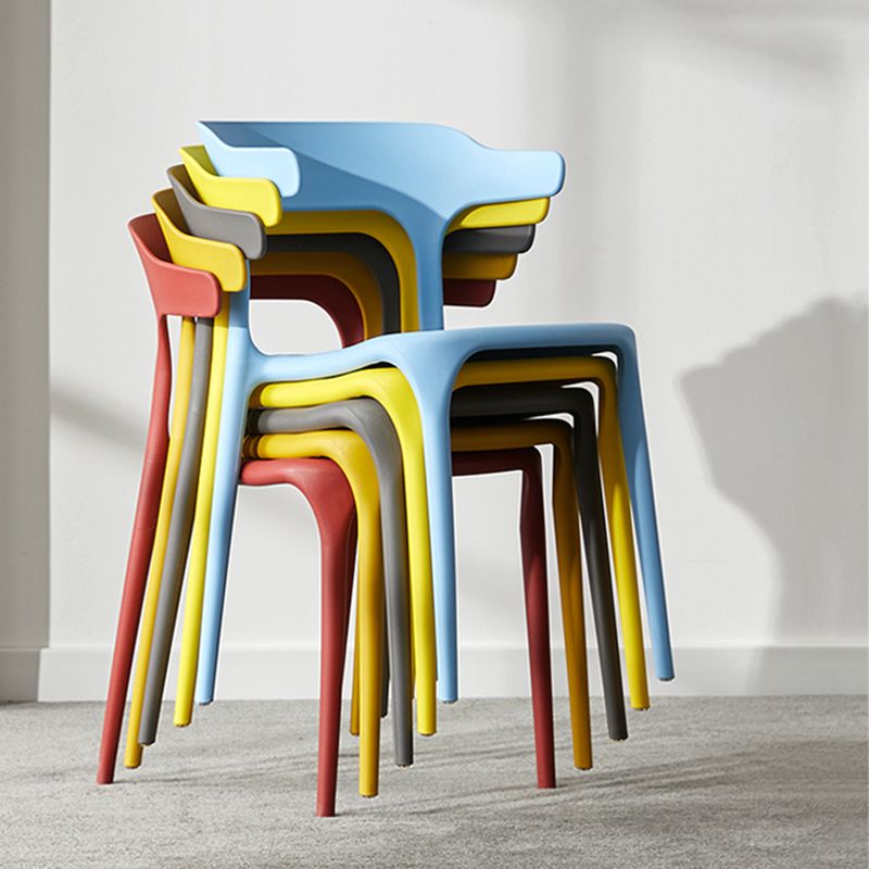 Scandinavian Style Plastic Chair Kitchen Dining Room Open Back Arm Chairs Clearhalo ' kitchen&dining_furn' 'Dining Chairs' 'Dining Tables & Seating' 'dining_chair' 'furn' 'furn_dining_chair' 'Furniture' 'furniture_dining_chair' 'Kitchen & Dining Furniture' 'kitchen' 1200x1200_42364a76-62f5-445f-8ca3-7fec4af1ff48