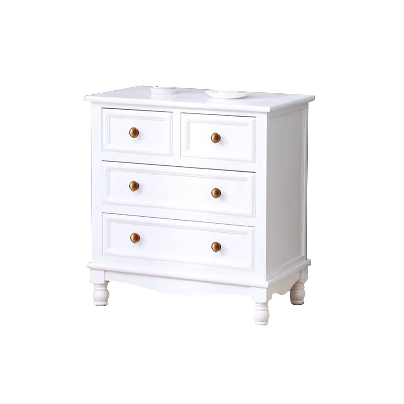 引き出しの長方形のアクセントチェストを備えた現代のチェストノブソリッドウッド