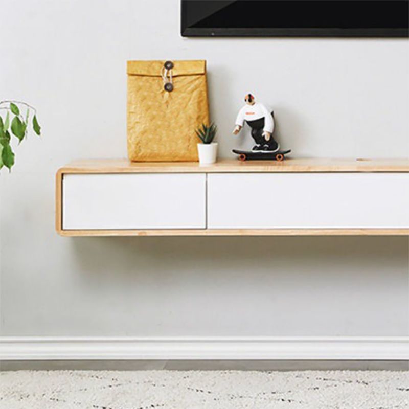 Contemporary Wood TV Console Floating TV Media Stand for Living Room Clearhalo 'furn' 'furn_tv_stands_entertainment_centers' 'Furniture' 'Living Room Furniture' 'TV Stands & Entertainment Centers' 'TV Stands & Media Storage Furniture' 'tv_stands_entertainment_centers' 1200x1200_4239ad51-a57b-4cfb-bd70-e92a19472102