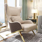Scandinavian Leather Accent Chair for Living Room, High/ Low Back Chair Clearhalo 'Accent Chairs' 'accent_chairs' 'Chairs & Seating' 'furn' 'furn_accent_chairs' 'Furniture' 'Living Room Furniture' 1200x1200_4239cc46-77fb-4eb8-b979-5c5b1facc4ae