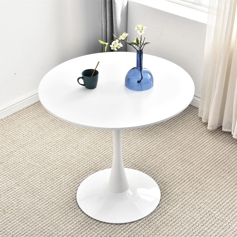 Modern Manufactured Wood Tulip Table Matte Finish Round Dining Table Clearhalo 'Dining Tables & Seating' 'Dining Tables' 'dining_table' 'furn' 'furn_dining_table' 'Furniture' 'furniture_dining_table' 'Kitchen & Dining Furniture' 'kitchen' 'kitchen_dining_table' 1200x1200_423afd8f-1778-44fb-8dea-84b9239ad54b
