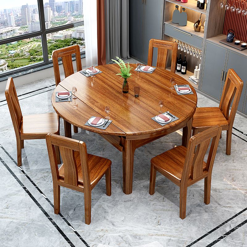 Dining Room Traditional Dinner Table Walnut Round Dining Table Clearhalo 'Dining Tables & Seating' 'Dining Tables' 'dining_table' 'furn' 'furn_dining_table' 'Furniture' 'Kitchen & Dining Furniture' 1200x1200_423b70c4-f857-4cd5-9e25-9bb72eb5015e