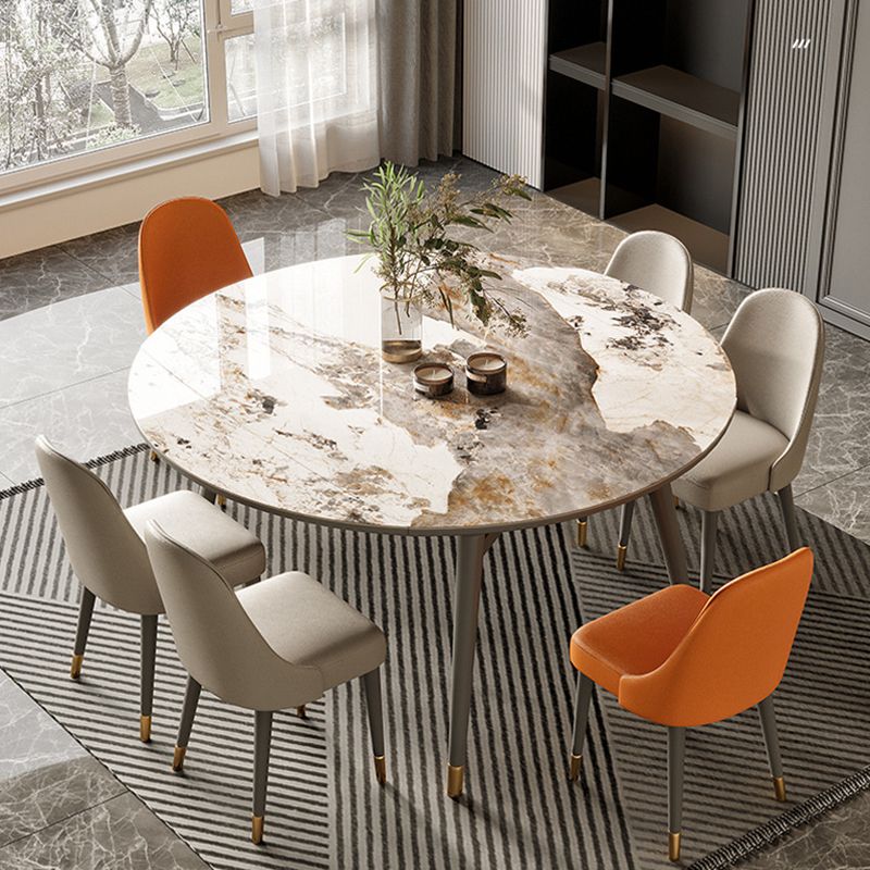 Contemporary Stone Dining Set 1/2/5/7 Pieces Dining Furniture for Home Clearhalo 'Dining Room Sets' 'Dining Tables & Seating' 'dining_room_set' 'furn' 'furn_dining_room_set' 'Furniture' 'Kitchen & Dining Furniture' 1200x1200_423c553d-0cf9-47cf-b7cf-4443399e433a