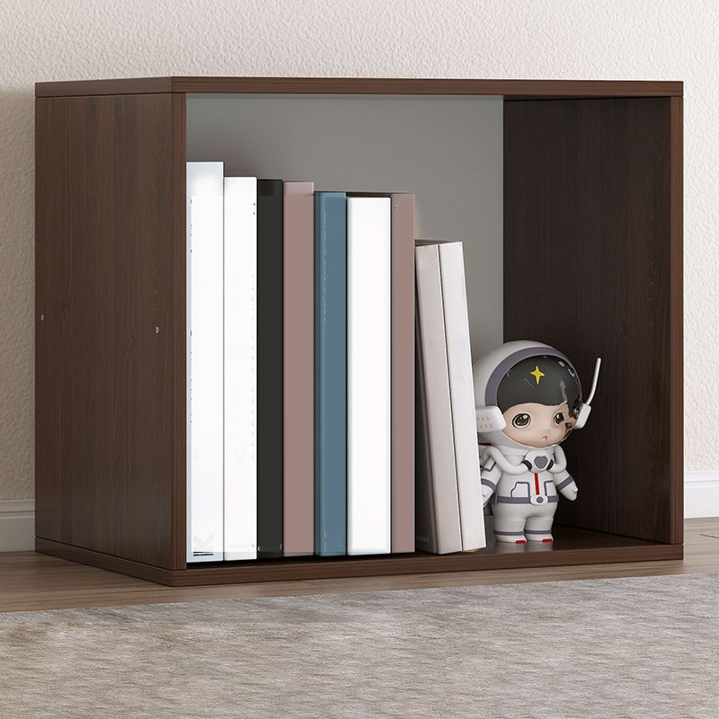 Contemporary Engineer Wood Bookshelf Open Back Bookcase,13.8"L x 9.4"W x 13.8"H