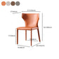 Contemporary Leather Dining Chair Wingback Side Armless Chair for Home Use Clearhalo 'Dining Chairs' 'Dining Tables & Seating' 'dining_chair' 'furn' 'furn_dining_chair' 'Furniture' 'furniture_dining_chair' 'Kitchen & Dining Furniture' 1200x1200_4240c9ae-da3e-4444-a474-60946f873357