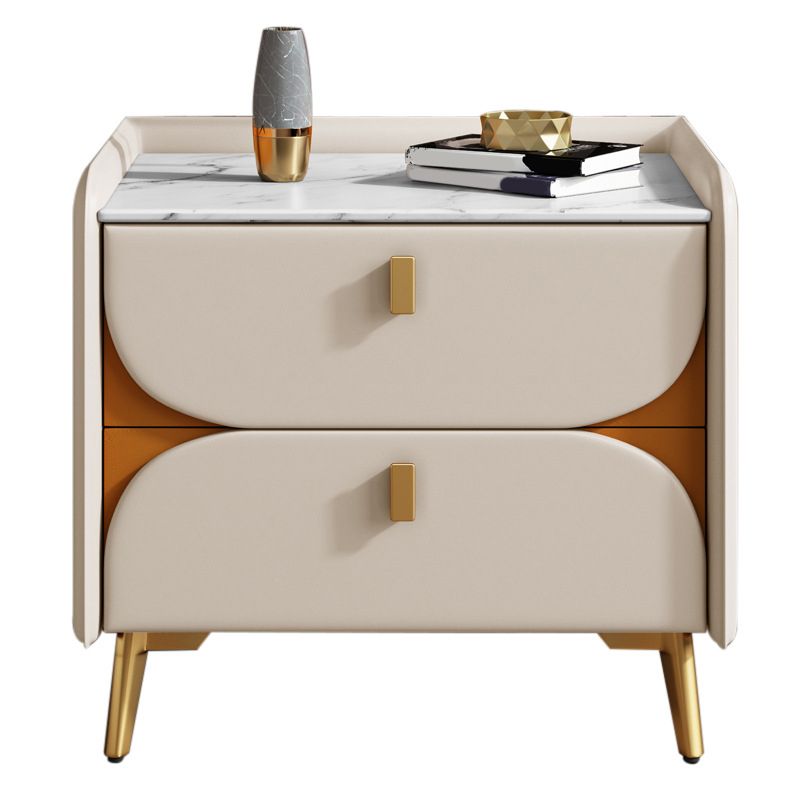 2 Drawer Contemporary Bed Nightstand Night Table ,19.7" Tall Clearhalo 'Bedroom Furniture' 'furn' 'furn_night_stand' 'Furniture' 'night_stand' 'Nightstands' 1200x1200_42427e76-ce53-4d7c-be6a-36fd9e78cbb0