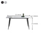 Rectangle Shape Industrial Style Dining Table Sintered Stone Fixed Table for Restaurant Clearhalo ' dining_table' 'Dining Tables & Seating' 'Dining Tables' 'furn' 'furn_dining_table' 'Furniture' 'furniture_dining_table' 'Kitchen & Dining Furniture' 'kitchen&dining_furn' 'kitchen' 'kitchen_dining_table' 1200x1200_4242c942-70e8-4c77-bda0-580d8f0ff0a5