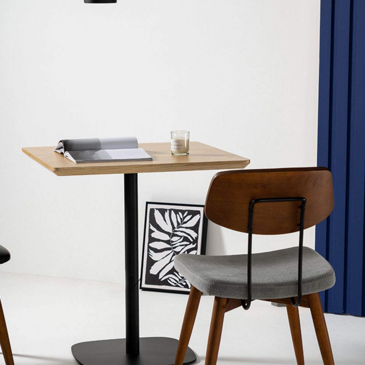 Industrial Square Dining Table Pedestal Dining Table for Home Kitchen Dinner Clearhalo ' dining_table' 'Dining Tables & Seating' 'Dining Tables' 'furn' 'furn_dining_table' 'Furniture' 'furniture_dining_table' 'Kitchen & Dining Furniture' 'kitchen&dining_furn' 'kitchen' 'kitchen_dining_table' 1200x1200_42448adf-9e88-4e50-b59d-4a425ec8e8e1