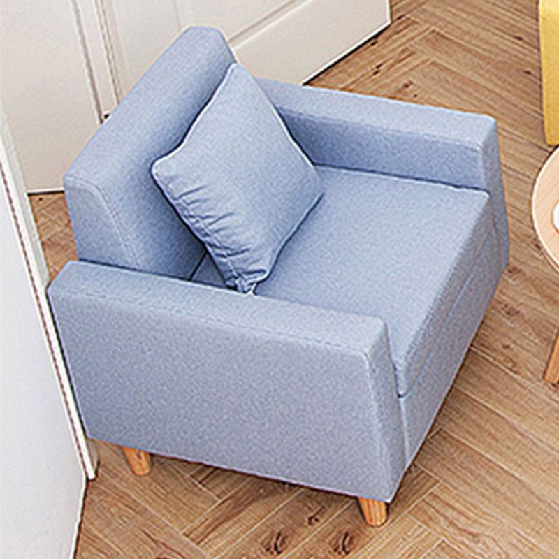 27.5"Wide Faux Leather/Linen Blend Tight Back Arm Chair with Basic Four Legs Clearhalo 'Accent Chairs' 'accent_chairs' 'Chairs & Seating' 'furn' 'furn_accent_chairs' 'Furniture' 'furniture_accent_chairs' 'Living Room Furniture' 1200x1200_4245bf12-ebcd-4152-b64d-1f3dd01332eb