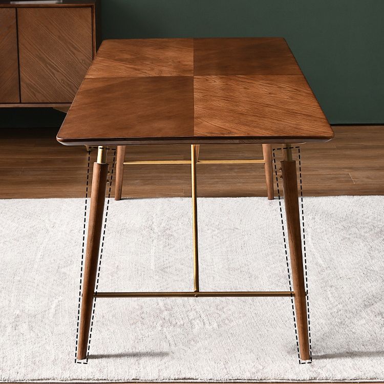 Tavolo da pranzo di lusso tradizionale tavolo da pranzo in legno marrone per uso domestico