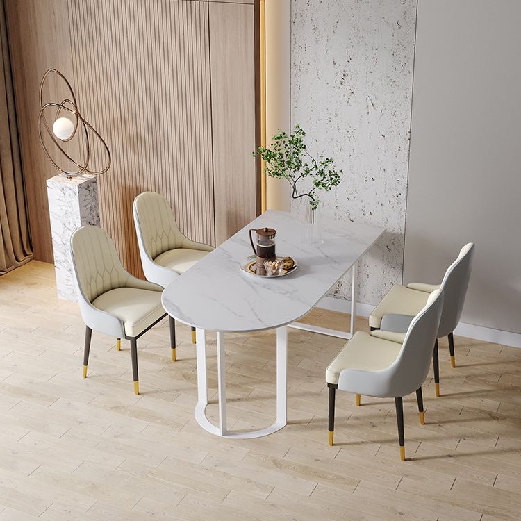 Stone Top Dining Table Traditional Luxury Dining Table with Sled Base Clearhalo ' dining_table' 'Dining Tables & Seating' 'Dining Tables' 'furn' 'furn_dining_table' 'Furniture' 'furniture_dining_table' 'Kitchen & Dining Furniture' 'kitchen&dining_furn' 'kitchen' 'kitchen_dining_table' 1200x1200_424aa110-2034-41c2-8057-71c696e9f11d