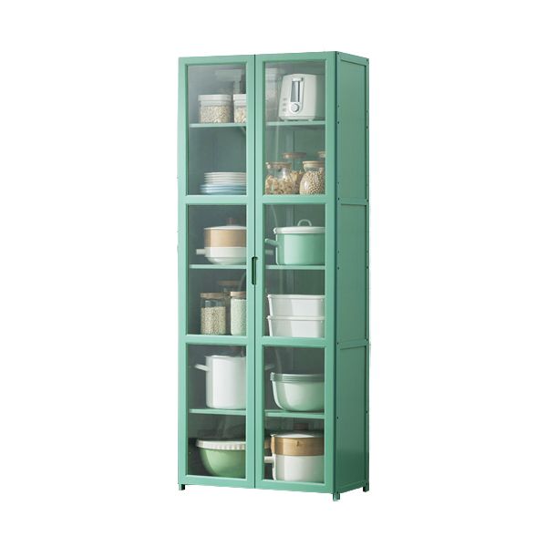 Green Bambus Buffet Server mit einstellbarem Regal Modern Dining Server